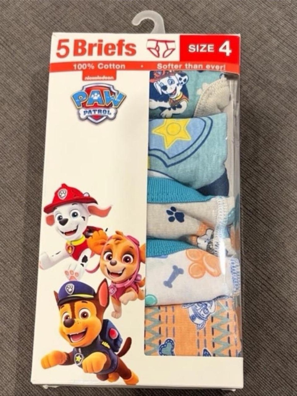 Paw Patrol Boys Briefs Underwear - Size
2T-3T - BRAND NEW!!    nickelodeon